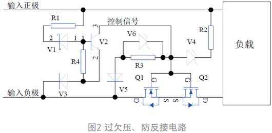 過欠壓、防反接電路